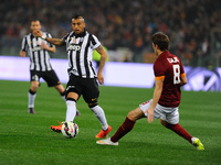 Vidal e Ljajicthe Serie A match between AS Roma and Juventus FC at Olympic Stadium, Italy on March 02, 2015. (