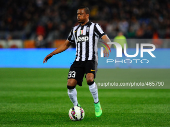 Patrice Evra during the Serie A match between AS Roma and Juventus FC at Olympic Stadium, Italy on March 02, 2015. (