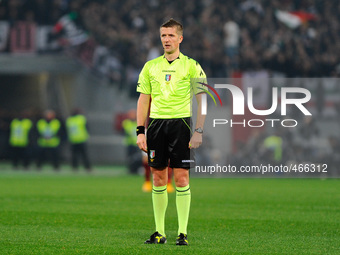Daniele Orsato during the Serie A match between AS Roma and Juventus FC at Olympic Stadium, Italy on March 02, 2015. (