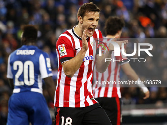 BARCELONA -march 04- SPAIN: Gurpegui in the match between RCD Espanyol and Athletic Club, for the second leg of the 1/2 final of the spanish...