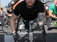 The british David Weir before the Lisbon Half-Marathon Wheelchair Racing 2015 on the 22th of March, 2015 ( 