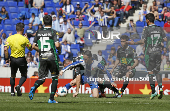 Sergio Garcia in the match between RCD Espanyol and Elche, for the Week 27 of the Spanish League match at the Cornella-El Prat stadium on Ma...