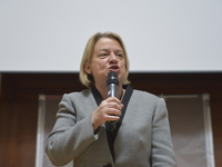 Natalie Bennett, the leader of The Green Party of England and Wales, speaking at the 'This Changes Everything' Conference on Saturday 28th M...