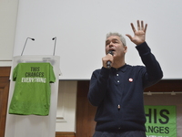 John Hilary, executive director of War On Want, speaking at the 'This Changes Everything' Conference on Saturday 28th March 2015. (