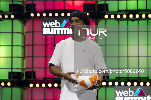 Ronaldinho during day 2 of the Web Summit 2019 in Lisbon, Portugal on November 5, 2019. 