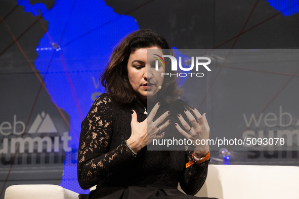 Dorothee Bar (Federal Government of Germany) speaks during day three of the Web Summit 2019 in Lisbon, Portugal on November 6, 2019. 