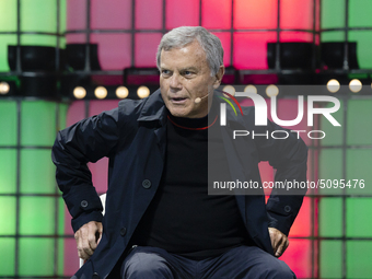 Sir Martin Sorrell (S4 Capital)  speaks at Web Summit on November 07, 2019 in Lisbon, Portugal. Web Summit is an annual technology conferenc...