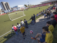 Barcelona, Catalonia, Spain. 2015 April 1. FC Barcelona organizes from march 30 to april 2 the IV International Championship FCBEscola, with...