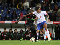 Portugals defender Danilo and Cape Verdes defender Ricardo during the friendly solidarity soccer match Portugal vs Cape Verde at Antnio Coim...