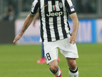 Claudio Marchisio during the Champions Luague match between Juventus FC and AS Monaco at the Juventus Stafium of Turin  on april 14, 2015 in...