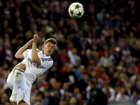 SPAIN, Madrid:Real Madrid's German midfielder Toni Kroos   during the Champions League 2014/15 Round of 8 first leg match between Atletico d...