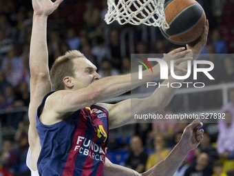 BARCELONA, SPAIN - April 15: FC Barcelona's Brad Oleson (24) in action during the Turkish Airlines Euroleague playoffs round 1 basketball ma...