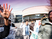 Asylum seekers who have been refused permits to stay in The Netherlands protested for the second day in a row in the Dutch capital on April...