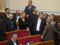 Former Ukrainian President Petro Poroshenko attends lawmakers work at the session of the Verkhovna Rada in Kyiv, Ukraine, January 14, 2020....