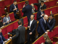 Vakarchuk (C) attends lawmakers work at the session of the Verkhovna Rada in Kyiv, Ukraine, January 14, 2020. The Verkhovna Rada of Ukraine...