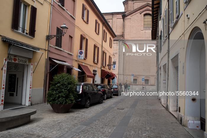 The city centre of Imola, in Emilia-Romagna, Italy deserted during the quarantine due to the coronavirus. Imola, 13 March 2020 (Photo by And...