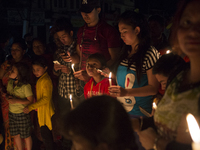 KATHMANDU, NEPAL-- May 4, 2015--A vigil remembering the victims of the April 25 earthquake in Nepal which killed more than 7000 people and c...