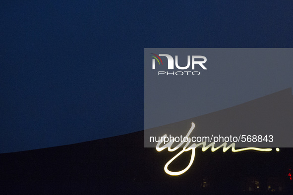 The logo of the Wynn Casino and Resort is seen in Macao, China , May 2 2015. 