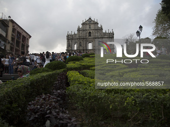 The Ruin of St. Paul cathedral is seen in Macao, China, May 2 2015. (
