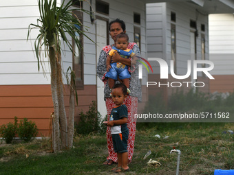 Survivors of the earthquake, tsunami and liquefaction natural disasters were in their new homes which were given free of charge in the Tzu C...