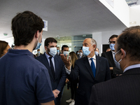 President of the Republic Marcelo Rebelo De Sousa, Minister of Education Tiago Brandao Rodrigues and President of the Chamber of Porto Rui M...