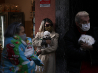 Some victims were rescued with their pets. after fire in a building in the Palermo neighborhood of Buenos Aires, Argentina, on July 2, 2020...