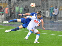 Artem Fedetskiy FC Dnipro (L) and Lorenzo Insigne Napoli (R) in the fight for the ball during the second leg of the Europa League semi-final...