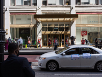 Chicago Teachers Union members and supporters join a car caravan outside Chicago Public Schools (CPS) headquarters while a Chicago Board of...