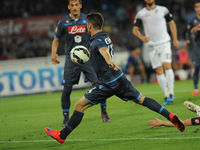  Dries Mertens of SSC Napoli scoring during the italian Serie A football match between SSC Napoli and Cesena at San Paolo Stadium on May 18,...