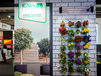 the stand of Ignia Green during the Construmat fair in Barcelona on May 19, 2015 (