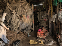 Coronavirus outbreak affects the biggest festival of Bengalis Durga Puja. A small potter community lived in Tehatta, India, on September 20,...