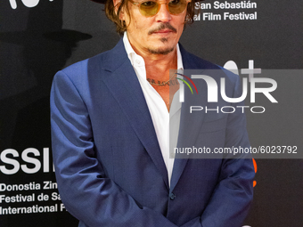 Johnny Depp attends 'Crock of Gold: A Few Rounds With Shane Macgowan' premiere during the 68th San Sebastian International Film Festival at...