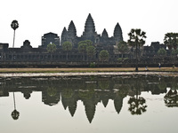 Angkor Wat temples in Siem Reap, Cambodia, in April 2016. (