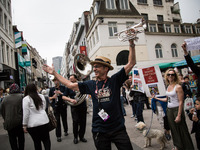 Around 300 people joined the 4th World Day against Monsanto and also against the treaty TTIP in the center of Brussels, Belgium on May 23, 2...