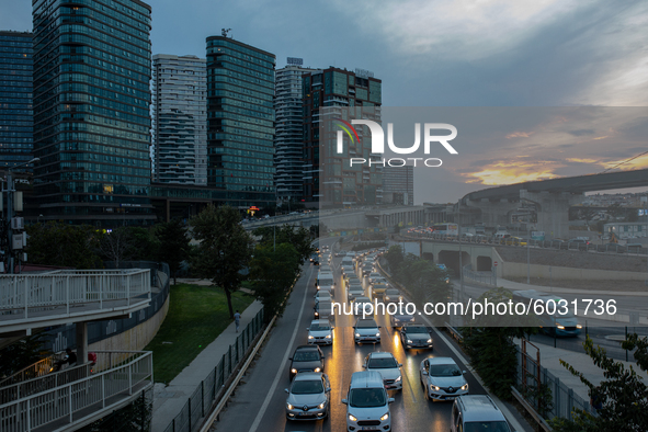 A general view of Istanbul, Turkey seen on September 25, 2020. Ollowing the normalization process initiated by the government in June, both...