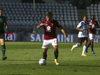 Karol Linetty of Torino FC during the Serie A football match between Torino FC and Atalanta BC at Olympic Grande Torino Stadium on September...
