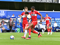 Ilias Chair and Anfernee Dijksteel in action during the Sky Bet Championship match between Queens Park Rangers and Middlesbrough at The Kiya...