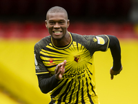   Christian Kabasele of Watford during the Sky Bet Championship match between Watford and Luton Town at Vicarage Road, Watford, England, on...