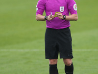   The match referee Samuel Barrott during the Sky Bet League 2 match between Barrow and Colchester United at the Holker Street, Barrow-in-Fu...