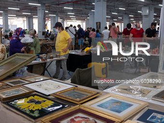 The largest antiques bazaar of Istanbul, Turkey seen on September 27, 2020. Daily life goes on in Istanbul despite the increase in the numbe...