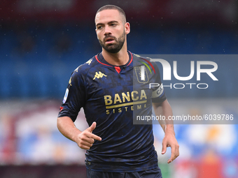 Davide Biraschi of Genoa CFC during the Serie A match between SSC Napoli and Genoa CFC at Stadio San Paolo Naples Italy on 27 September 2020...