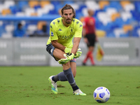 Federico Marchetti of Genoa CFC during the Serie A match between SSC Napoli and Genoa CFC at Stadio San Paolo Naples Italy on 27 September 2...