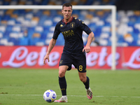 Lukas Lerager of Genoa CFC during the Serie A match between SSC Napoli and Genoa CFC at Stadio San Paolo Naples Italy on 27 September 2020....