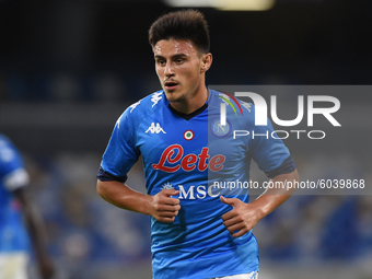 Eljif Elmas of SSC Napoli during the Serie A match between SSC Napoli and Genoa CFC at Stadio San Paolo Naples Italy on 27 September 2020. (