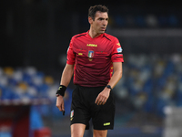Referee Juan Luca Sacchi during the Serie A match between SSC Napoli and Genoa CFC at Stadio San Paolo Naples Italy on 27 September 2020. (