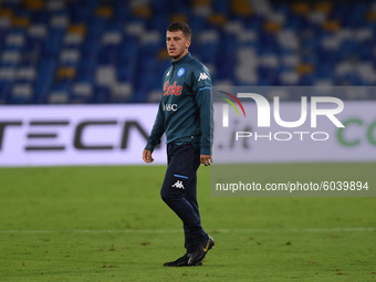 Diego Demme of SSC Napoli during the Serie A match between SSC Napoli and Genoa CFC at Stadio San Paolo Naples Italy on 27 September 2020. (