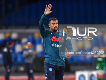 Andrea Petagna of SSC Napoli during the Serie A match between SSC Napoli and Genoa CFC at Stadio San Paolo Naples Italy on 27 September 2020...