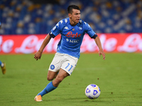 Hirving Lozano of SSC Napoli during the Serie A match between SSC Napoli and Genoa CFC at Stadio San Paolo Naples Italy on 27 September 2020...