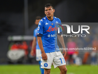 Hirving Lozano of SSC Napoli during the Serie A match between SSC Napoli and Genoa CFC at Stadio San Paolo Naples Italy on 27 September 2020...