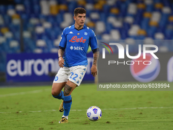 Giovanni Di Lorenzo of SSC Napoli during the Serie A match between SSC Napoli and Genoa CFC at Stadio San Paolo Naples Italy on 27 September...